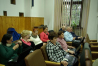 Zdjęcie przedstawia uczestników podczas ćwiczeń - Piotrków Trybunalski 17.11.2014 r.